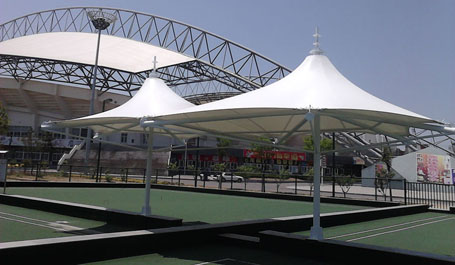 膜結構休息亭